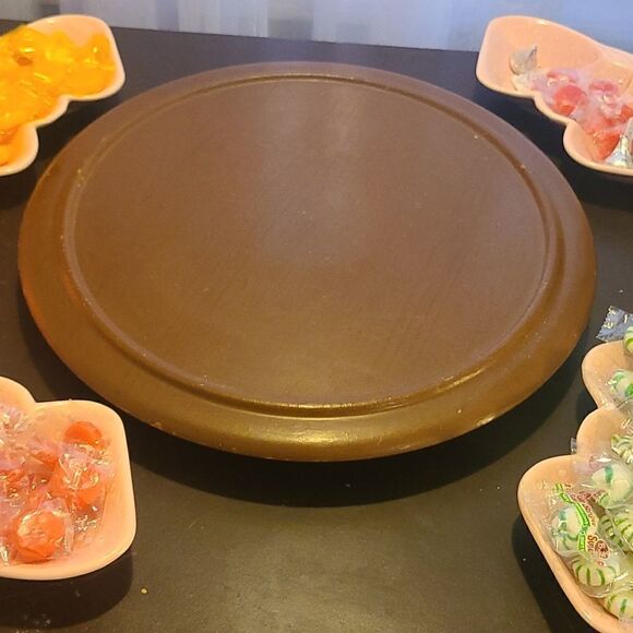 Vintage Belmar 1940's Lazy Susan Strawberry Server set - Picture 4 of 11